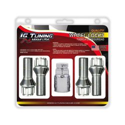 Set De Tuercas De Seguridad Hexagonales Para Llanta 5  Pzas - Ig Tuning