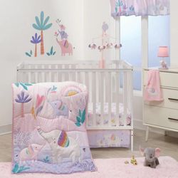 Set Para Cuna Sueños De Elefante Rosa 3 Pzas - Bedtime