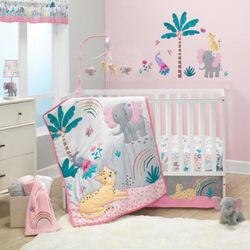 Set Para Cuna Jungla De Arcoíris 3 Pzas - Bedtime
