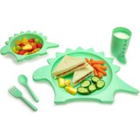Juego Utensilios Para Comida Diseño Dinosaurio 5 Pzas - Melii