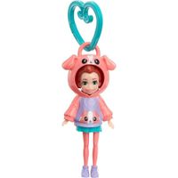 Muñeca con Capucha de Perro 8 Cm - Polly Pocket