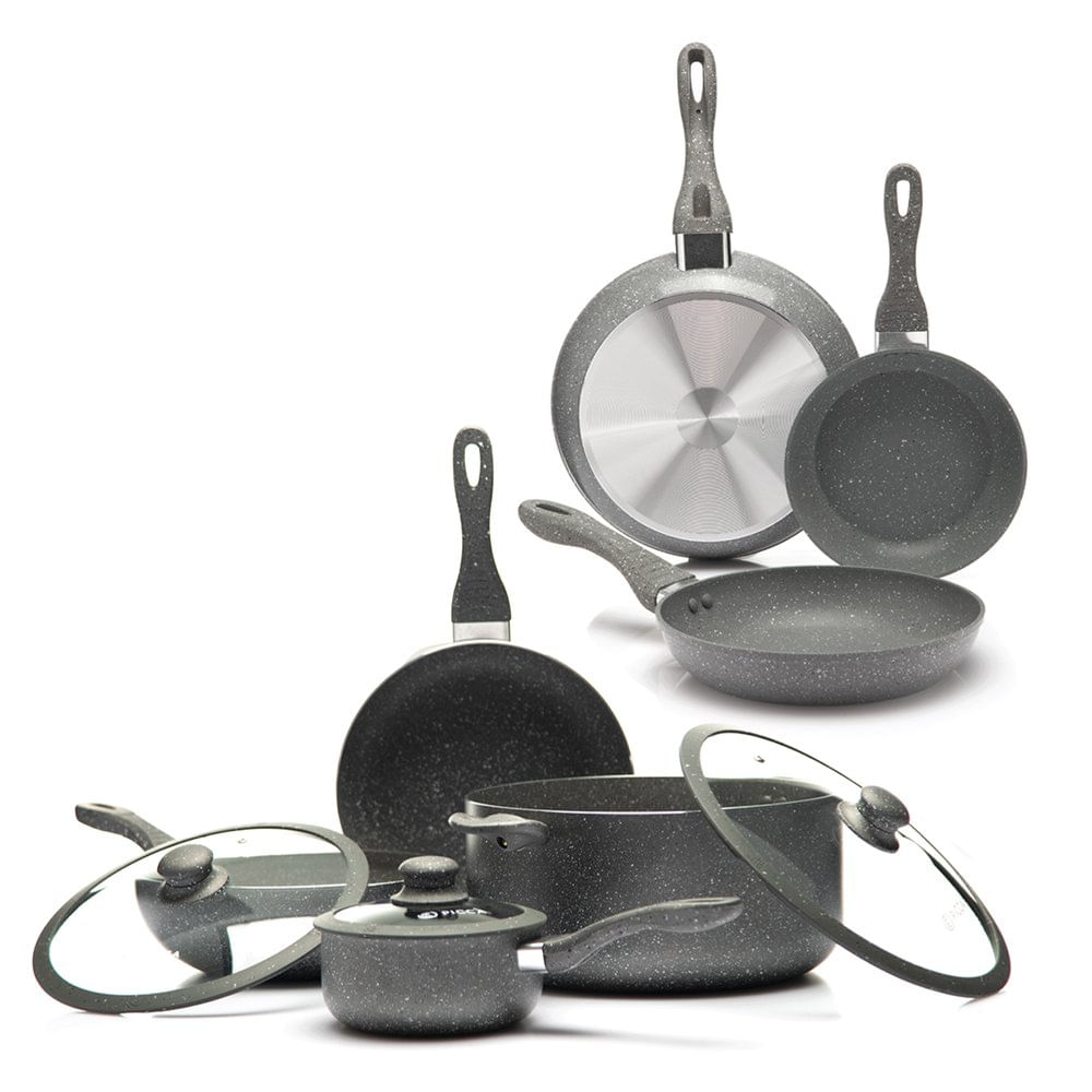 Set de Batería Verona + Set de Sartenes Color Gris