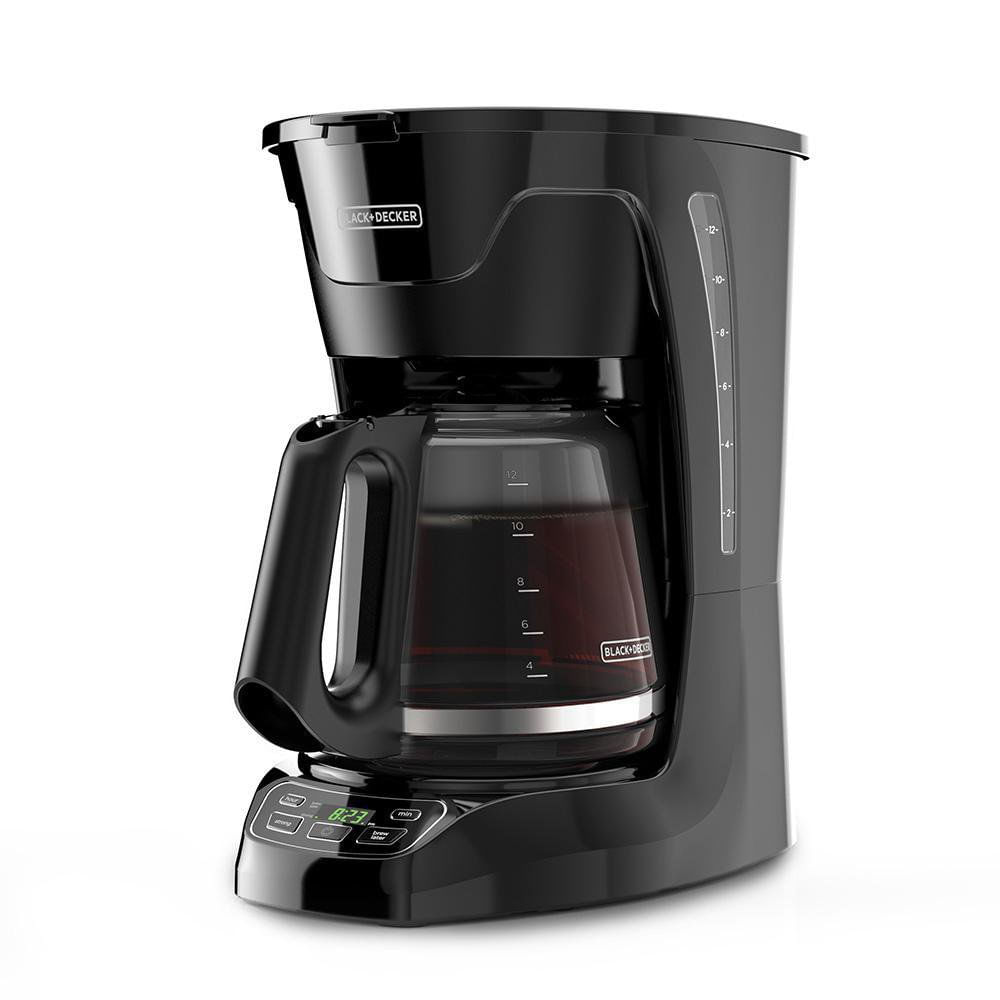 Cafetera Programable Digital con Filtro Permanente para 12 Tazas Color Negro Cafetera Digi…