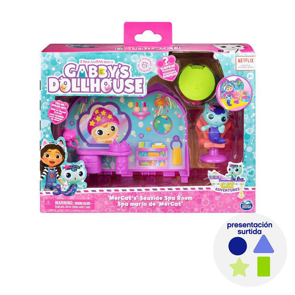 Set de Juego Gabby's Dollhouse Spa Marino de MerCat Presentación Surtida Mercat´s Sea Side…