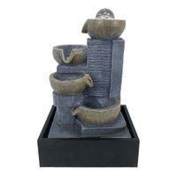 Fuente Con Luz 4 Recipientes Y Esfera 24.5x18x38.5 Cm - Concepts