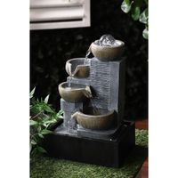 Fuente Con Luz 4 Recipientes Y Esfera 24.5x18x38.5 Cm - Concepts