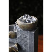 Fuente Con Luz 4 Recipientes Y Esfera 24.5x18x38.5 Cm - Concepts