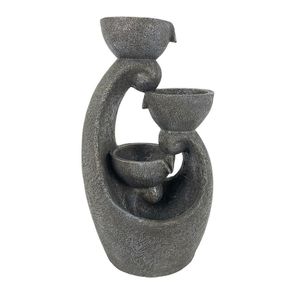 Fuente Con Luz Gris 32.5x25.2x58.3 Cm - Concepts