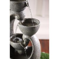 Fuente Con Luz Gris 32.5x25.2x58.3 Cm - Concepts