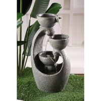 Fuente Con Luz Gris 32.5x25.2x58.3 Cm - Concepts