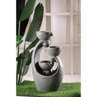 Fuente Con Luz Gris 32.5x25.2x58.3 Cm - Concepts