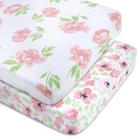 Sábanas Para Cuna Diseño Floreada De 2 Pzas - Baby Essentials