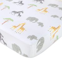 Sábanas Para Cuna Diseño Safari De 2 Pzas - Baby Essentials