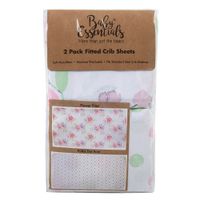 Sábanas Para Cuna Diseño Flores De 2 Pzas - Baby Essentials