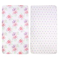 Sábanas Para Cuna Diseño Flores De 2 Pzas - Baby Essentials