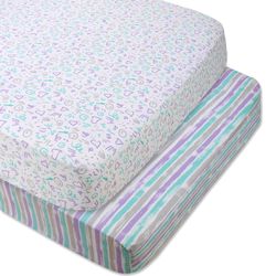 Sábanas Para Cuna Diseño Corazones De 2 Pzas - Baby Essentials