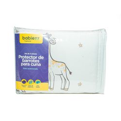 Set De Protector De Barrotes Para Cuna Extra Acolchado 4 Pzas