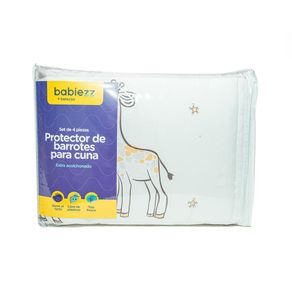 Set De Protector De Barrotes Para Cuna Extra Acolchado 4 Pzas