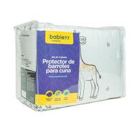Set De Protector De Barrotes Para Cuna Extra Acolchado 4 Pzas