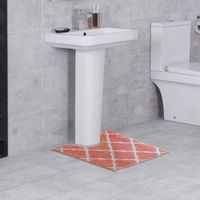 Set De 2 Alfombras Jacquard Frame Para Baño - Wensley Varios Colores