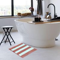 Set De 2 Alfombras Jacquard Stripe Para Baño - Wensley Varios Colores