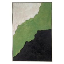 Cuadro Tonos Verde Y Blanco 82x4.5x122 Cm - Concepts