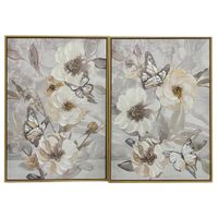 Cuadro Con Flores Y Mariposas 50x3.5x70 Cm Diseños Surtidos - Concepts