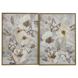 Cuadro Con Flores Y Mariposas 50x3.5x70 Cm Diseños Surtidos - Concepts