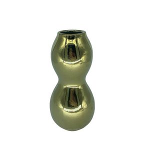 Florero Dorado 11x11x23 Cm - Casa Bella
