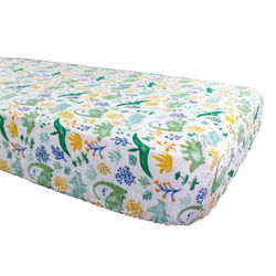 Sábana Cobertora Para Cuna Dinos - Bebe Au Lait