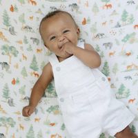 Sábana Cobertora Para Cuna Amigos Del Bosque - Bebe Au Lait