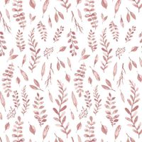 Sábana Cobertora Para Cuna Hojas Rosadas - Bebe Au Lait