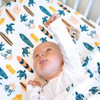 Sábana Cobertora Para Cuna Surf - Bebe Au Lait