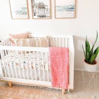Sábana Cobertora Para Cuna Sirenas - Bebe Au Lait