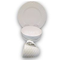 Vajillas Con Relieve De 12 Pzas - Toscana