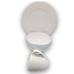 Vajillas Con Relieve De 12 Pzas - Toscana