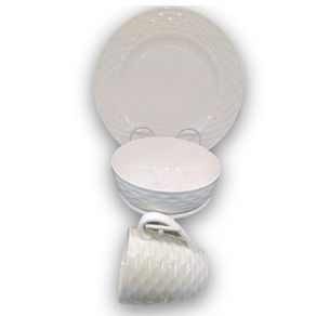 Vajillas Con Relieve De 12 Pzas - Toscana