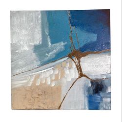 Cuadro En Tonos De Playa 76x2.8x76 Cm - Concepts