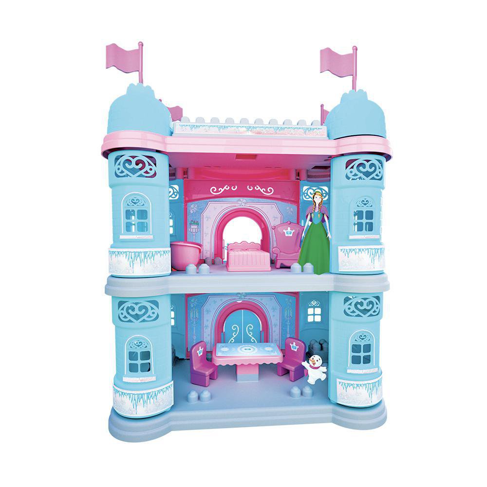 Set de Bloques Castillo Reino de Hielo de 35 Piezas Castillo de Bloques Reino de Hielo 35…