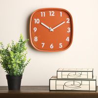 Reloj De Pared Naranja 29.7x4.7x29.7 Cm - Concepts