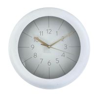 Reloj De Pared Blanco Redondo 24.5x5.7x24.5 Cm - Concepts
