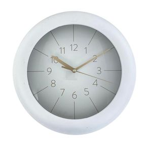 Reloj De Pared Blanco Redondo 24.5x5.7x24.5 Cm - Concepts