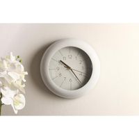 Reloj De Pared Blanco Redondo 24.5x5.7x24.5 Cm - Concepts
