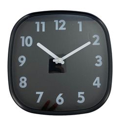 Reloj De Pared Negro 29.7x4.7x29.7 Cm - Concepts