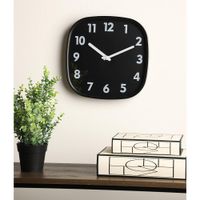 Reloj De Pared Negro 29.7x4.7x29.7 Cm - Concepts