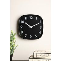Reloj De Pared Negro 29.7x4.7x29.7 Cm - Concepts
