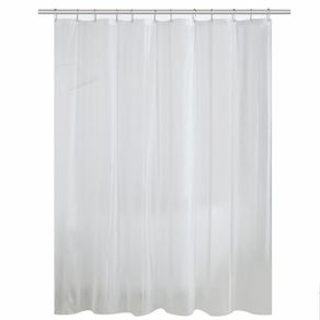 Set De Cortina Peva Con 12 Ganchos Blanca 180X180 Cm - Viva
