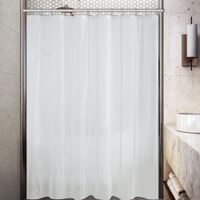 Set De Cortina Peva Con 12 Ganchos Blanca 180X180 Cm - Viva