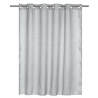 Cortina De Baño Waffle Sin Ganchos Gris Claro 180X180 Cm - Viva