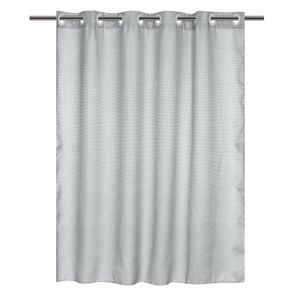 Cortina De Baño Waffle Sin Ganchos Gris Claro 180X180 Cm - Viva